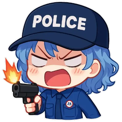 Miyomi character - angry sentinel